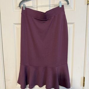 Zenana Premium Plum Purple Skirt w/ruffle | NWT | Size M